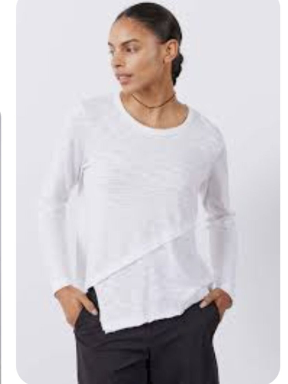 Ruti Inner Glow Asymmetric Long Sleeve Top SZ M - Picture 5 of 5